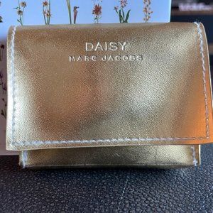 MARC JACOBS GOLD MINI WALLET AND CARD HOLDER